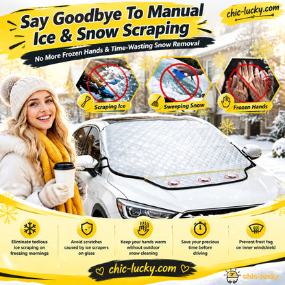 🚗 50% dto. Funda magnética para parabrisas – reduce la acumulación de escarcha y hielo, fijación magnética y plegable con bolsa. ¡Disponible en 2 tamaños, plateada! ✨❄️