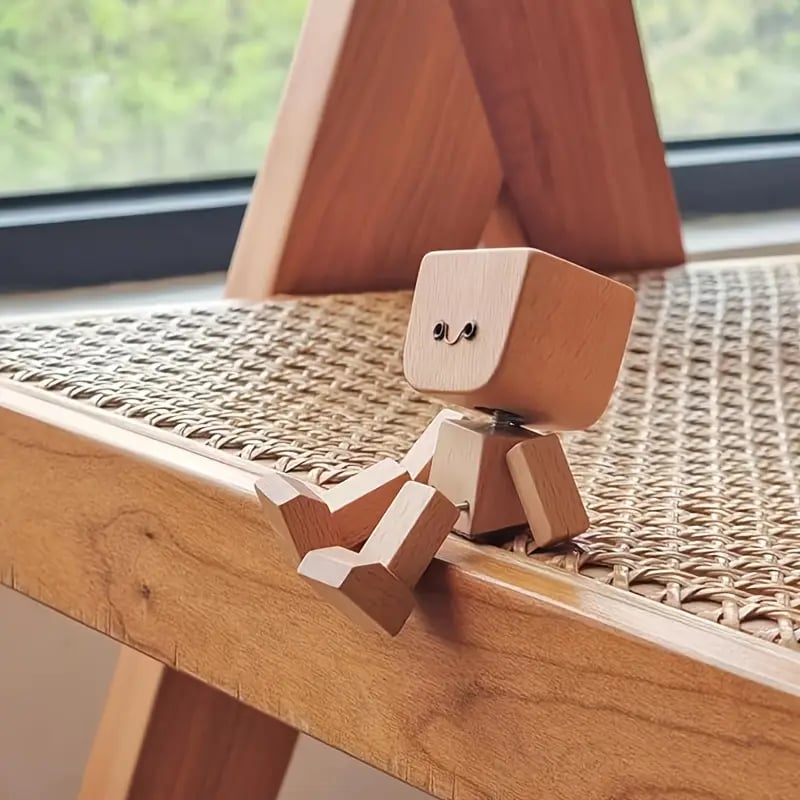 🔥Incantevole statuetta in legno che dondol