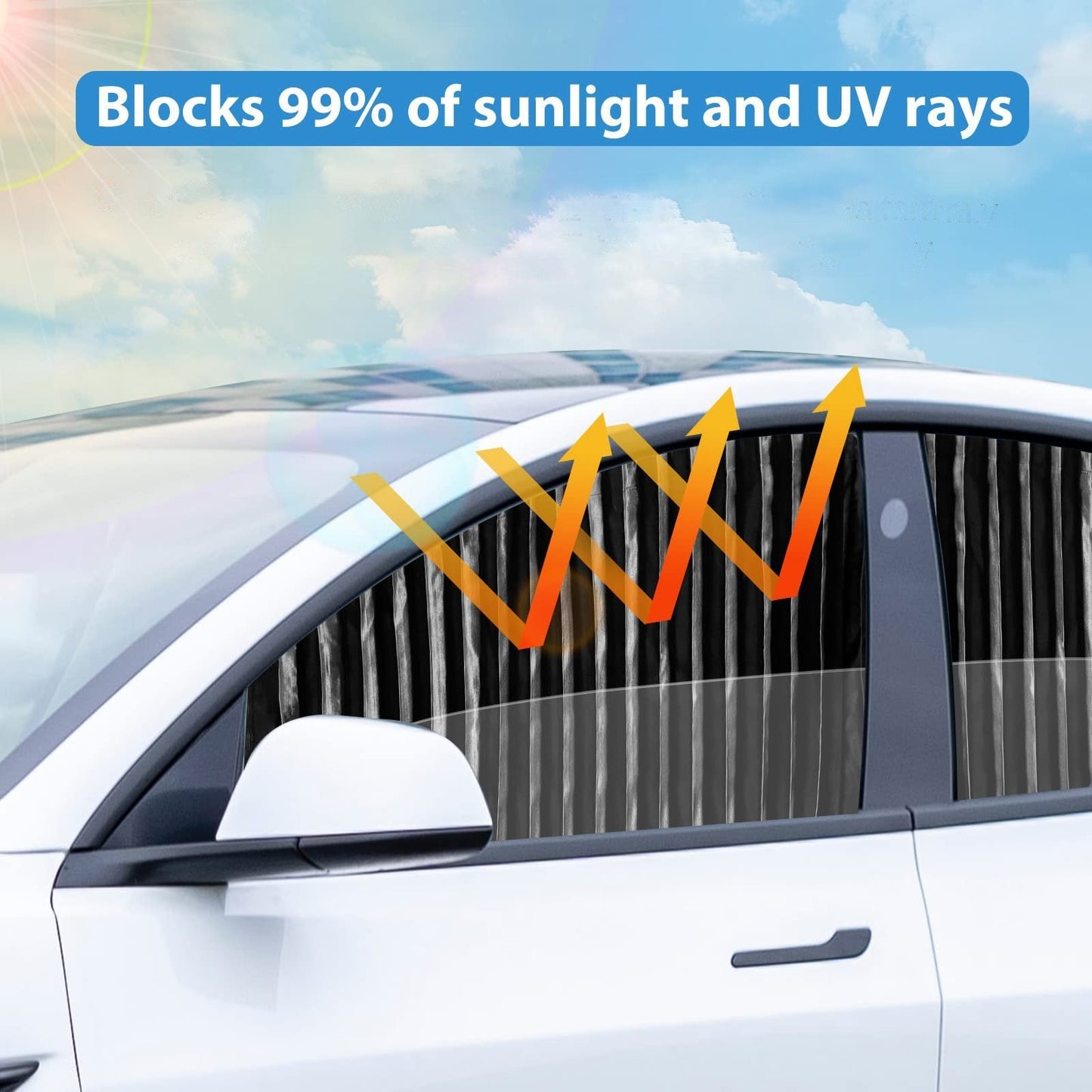 Parasole per auto magnetico universale per la privacy del finestrino laterale