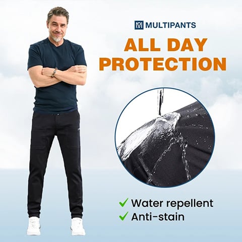 Pantaloni Multifunzionali– Pantaloni Cargo Elasticizzati con Multi-Tasca