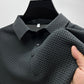 Camicia a maniche corte traspirante da uomo in seta di ghiaccio