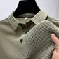 Camicia a maniche corte traspirante da uomo in seta di ghiaccio