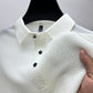Camicia a maniche corte traspirante da uomo in seta di ghiaccio