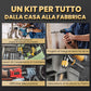 🔥🔥Kit di Punte da Trapano Eccentriche Zigrinate a 4 Taglienti ad Alta Resistenza