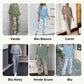 🔥ULTIMO GIORNO DI SALDI - SCONTO DEL 49%🔥 Completo pantaloni stampati e top girocollo da donna