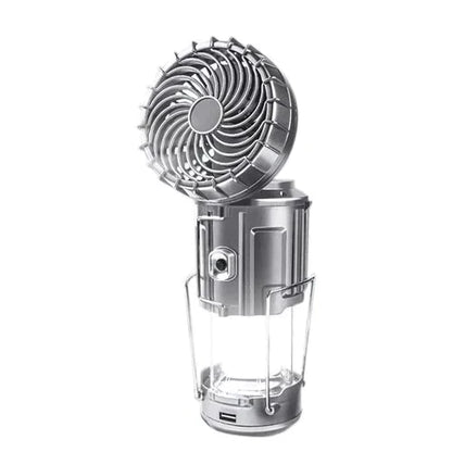 🔥Luz LED portátil para acampar con ventilador