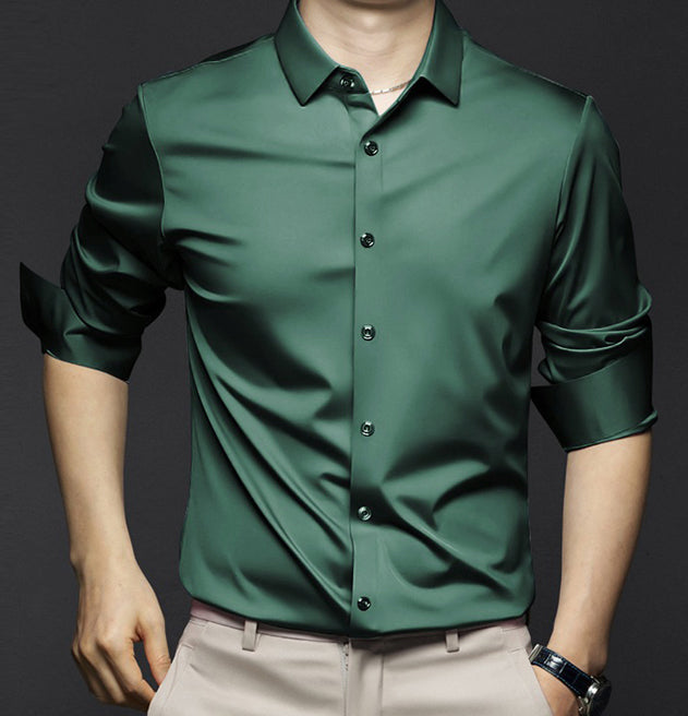 Camicia classica antirughe da uomo-Acquista 2 spedizione gratuita