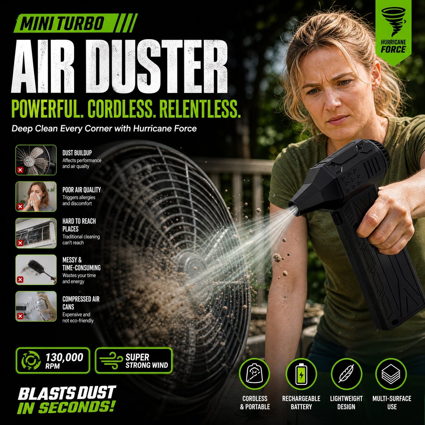 ⏰🔥OFFRE LIMITÉE : 50 % DE RÉDUCTION ! 💨 Plus de 50 000 unités vendues ! Ventilateur turbo puissant – Ultra-efficace, compact et idéal pour la maison ou la voiture 🚗✨