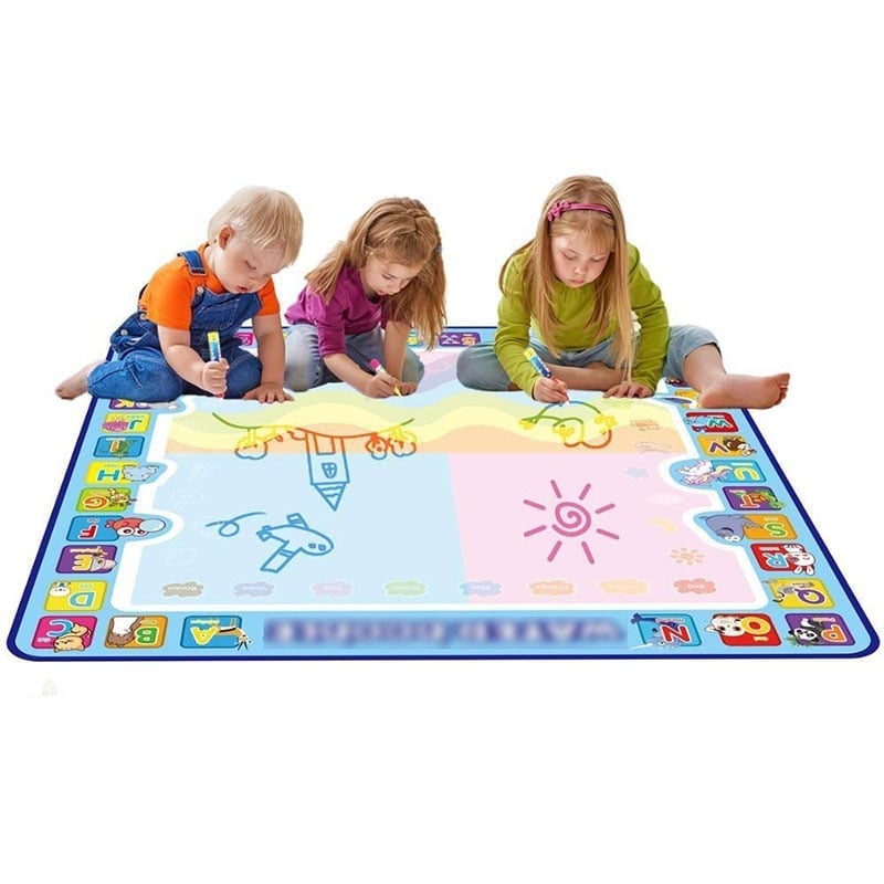 🎁Water Doodle Mat, Aqua Painting Drawing Mat Mess Free Learning Toy Mat