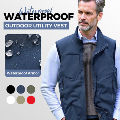 Gilet multiuso impermeabile da uomo per esterni