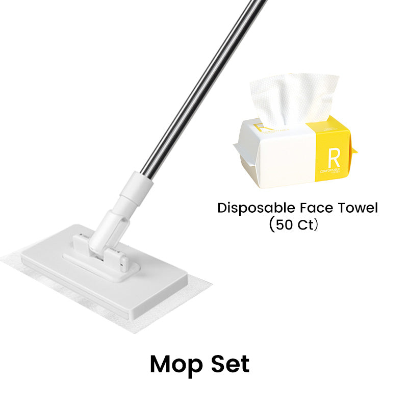 🧹 Serpillère Réutilisable – Pince Biomimétique Auto-Serrante, Manche Télescopique 100 cm, Rotation 360° & Écologique (Multi-Surfaces) !