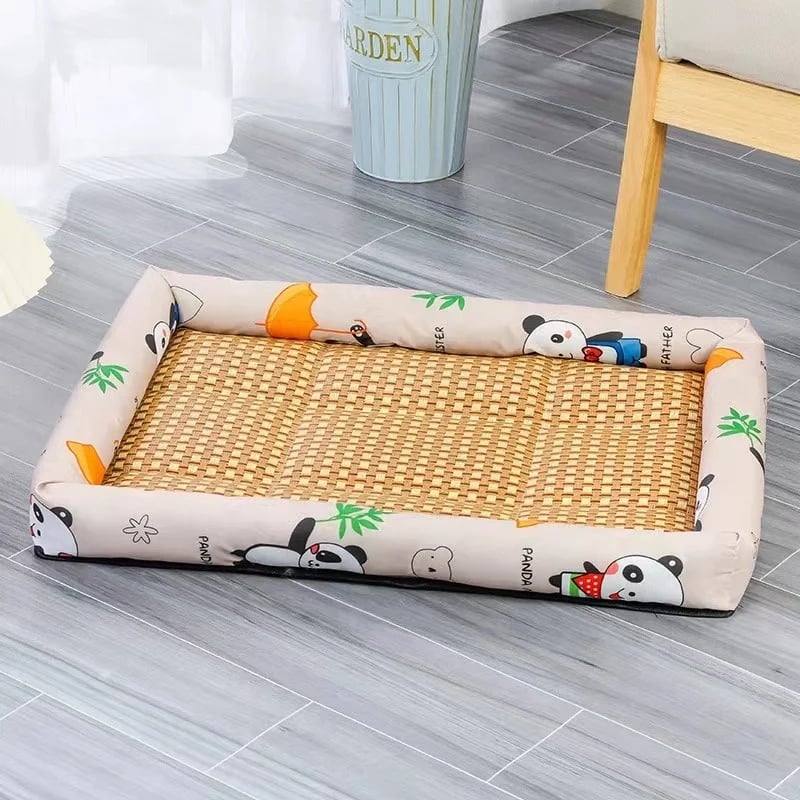 Letto refrigerante in rattan Ice per cani e gatti