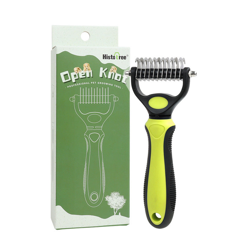 💐50% DE RÉDUCTION🐩Peigne démêlage pour chiens/chats – Poils longs & courts efficace 🌀