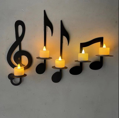 Candelabro con Note Musicali