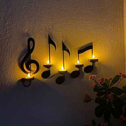 Candelabro con Note Musicali