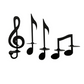 Candelabro con Note Musicali