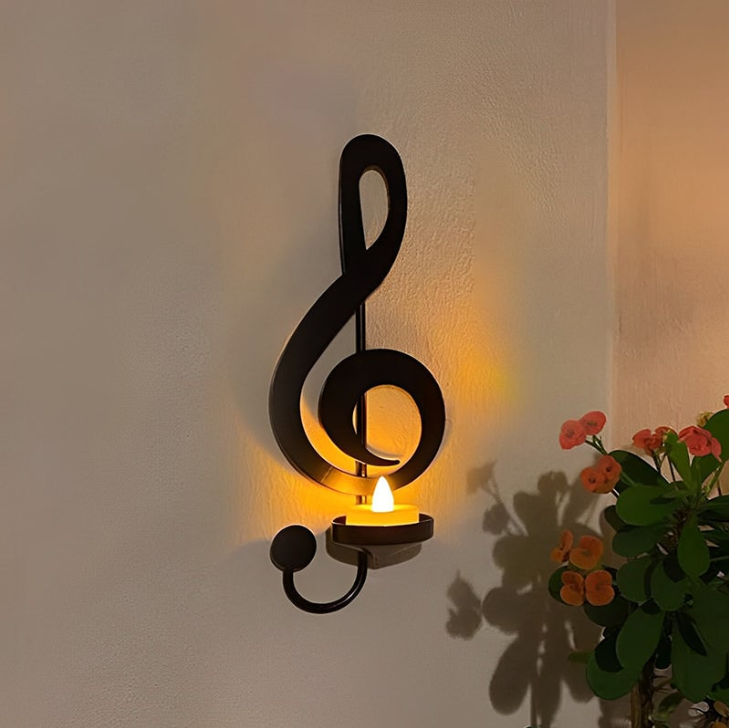 Candelabro con Note Musicali