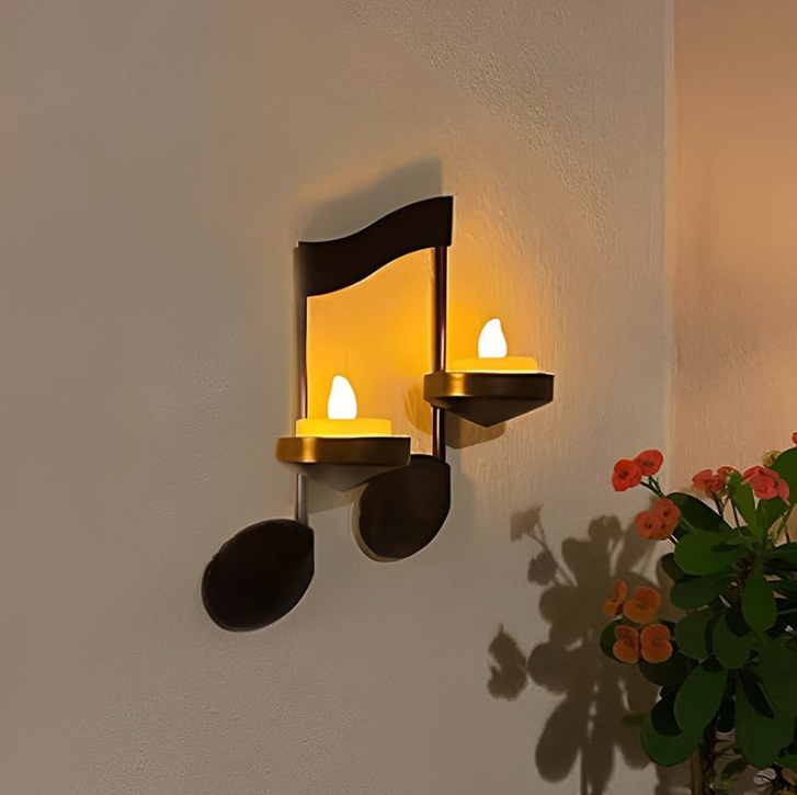 Candelabro con Note Musicali