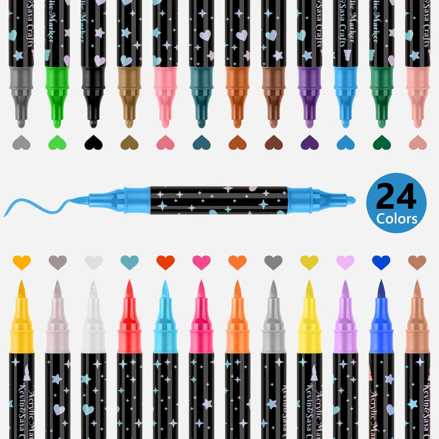 🔥Offerta speciale 50% di sconto🎁Pennarello glitterato a doppia punta