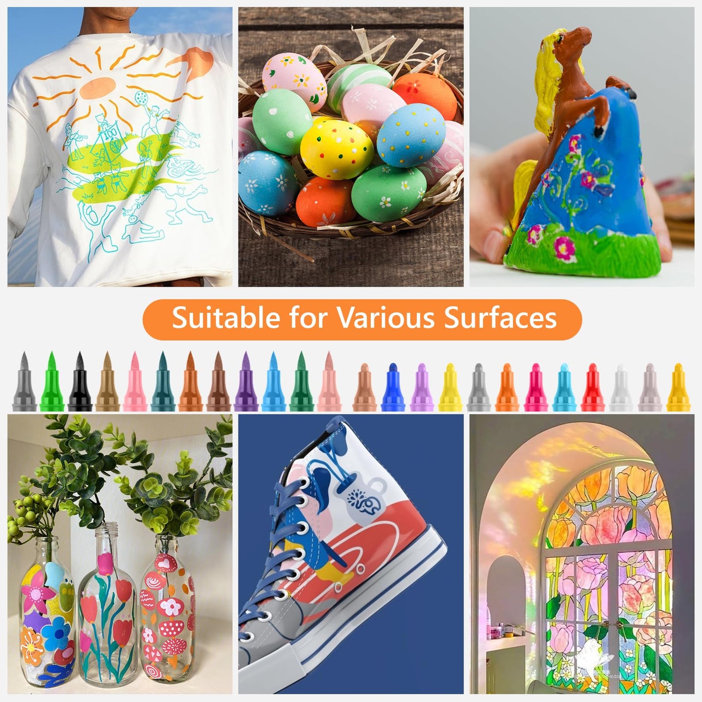 🔥Offerta speciale 50% di sconto🎁Pennarello glitterato a doppia punta