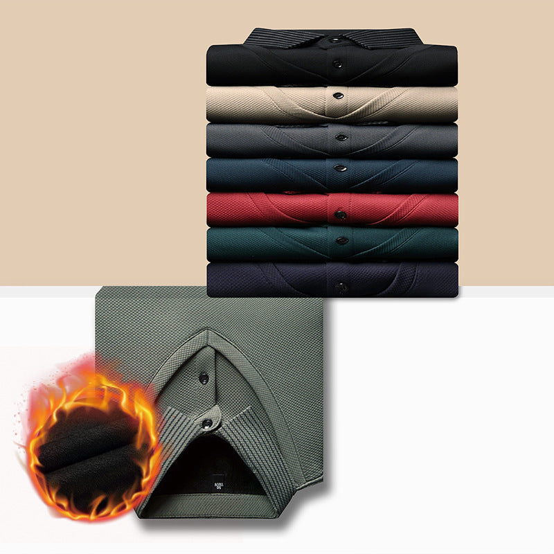 Camicia lavorata a maglia in due pezzi con risvolto da uomo 🔥Acquistane 2, spedizione gratuita🔥