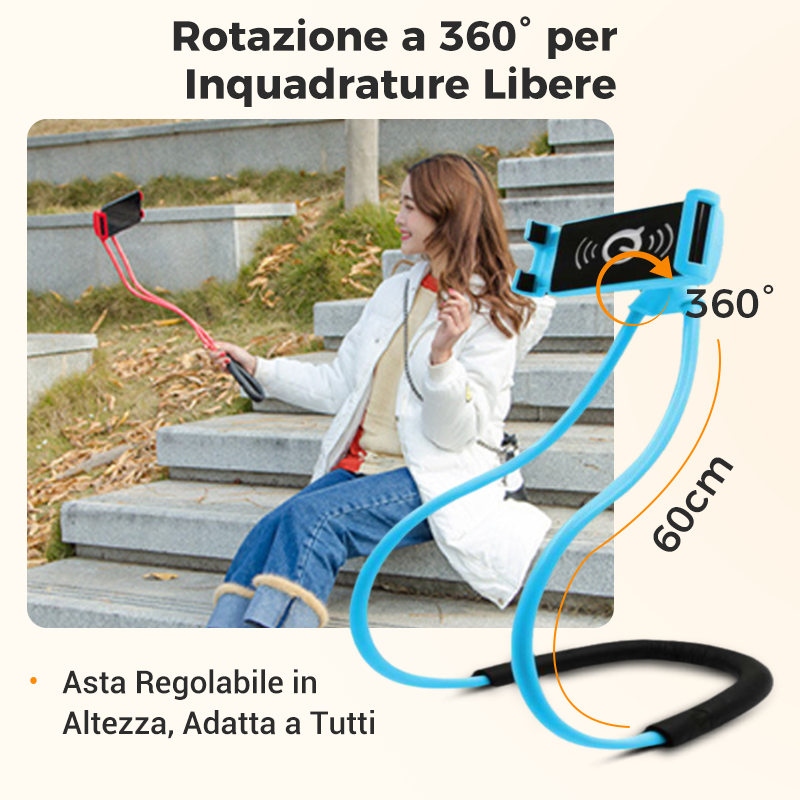 Supporto per Telefono da Collo Regolabile