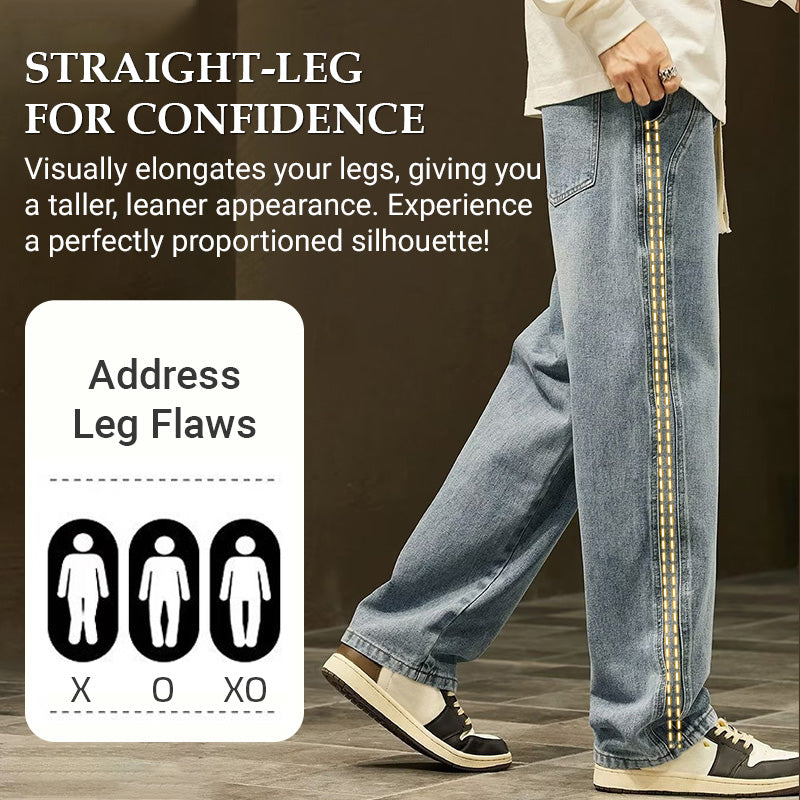 💎 60% DI SCONTO! 💎 Jeans Uomo Larghi e Dritti – Taglio Moderno, Tessuto Morbido & Vestibilità Comoda per Ogni Occasione 👖🔥