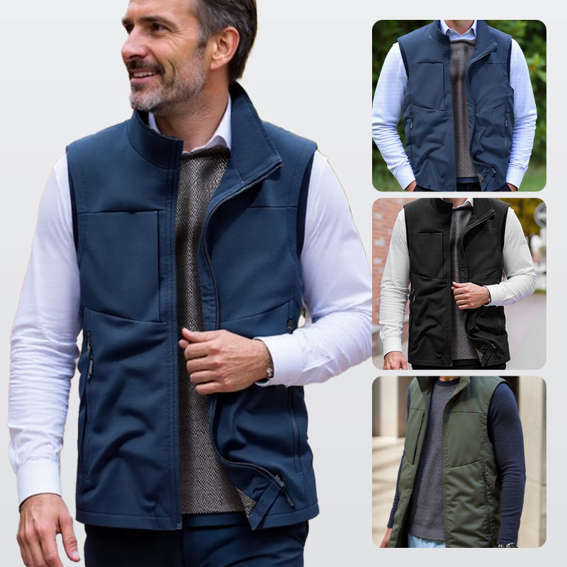 Gilet multiuso impermeabile da uomo per esterni