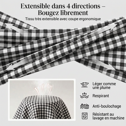 Pantalon capri à carreaux d'été pour femme