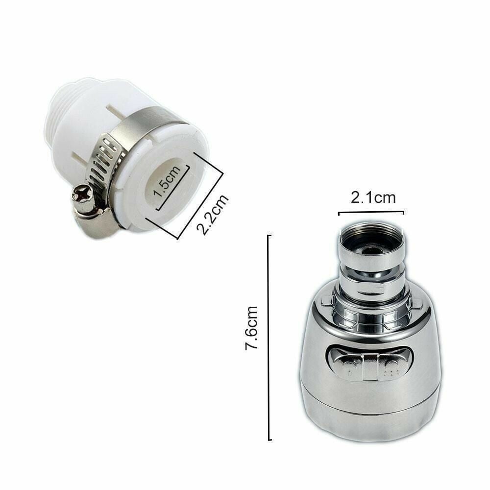 Aeratore girevole a 360° per rubinetti, ABS o metallo