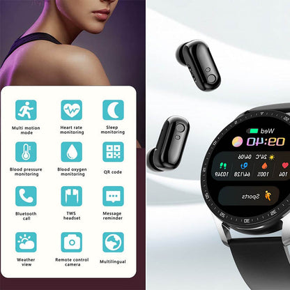 2 IN 1 SMARTWATCH CON AURICOLARI【SPEDIZIONE GRATUITA】