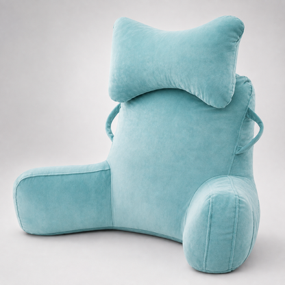 🛋️50 % DE RÉDUCTION EN CE MOMENT ! Oreiller multifonctionnel pour le dos, idéal pour la lecture au lit — Coussin de soutien lombaire en velours doux avec accoudoirs et poche latérale, parfait pour lire, jouer, travailler et regarder la télévision au li
