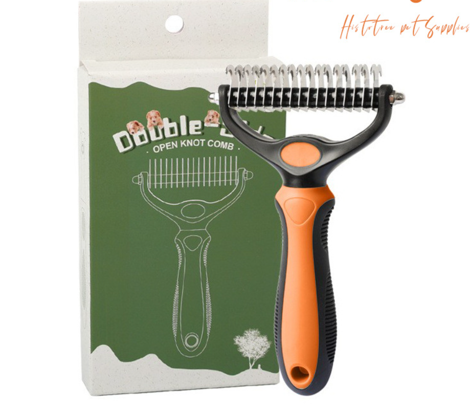 💐50% DE RÉDUCTION🐩Peigne démêlage pour chiens/chats – Poils longs & courts efficace 🌀