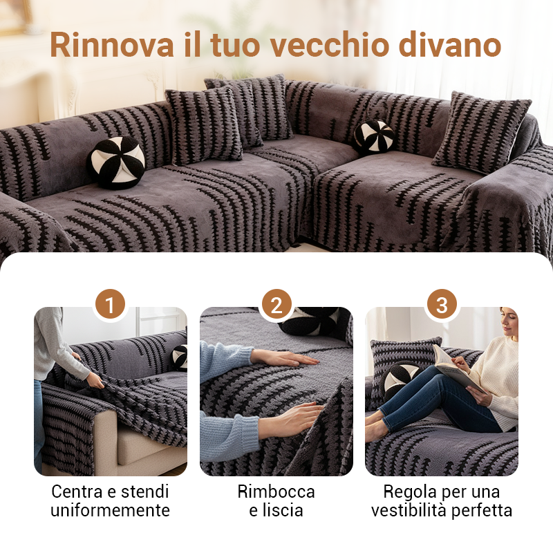 📢📢Sconto del 60%!!! ✨Copridivano morbido e antiscivolo in peluche