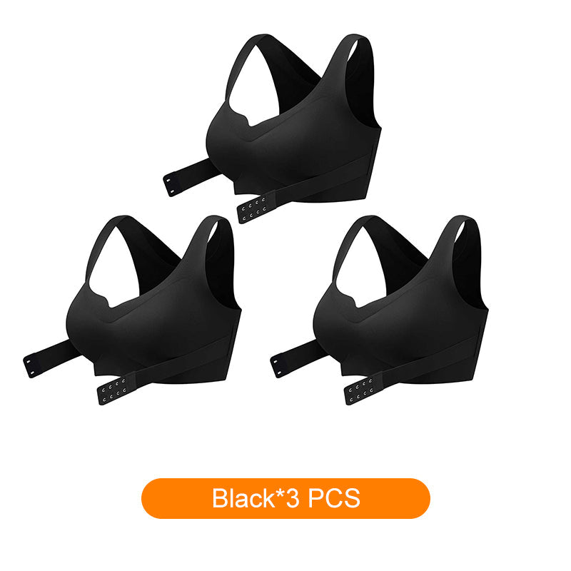 💕 Reggiseno donna accogliente senza cuciture con chiusura anteriore push up 🎁
