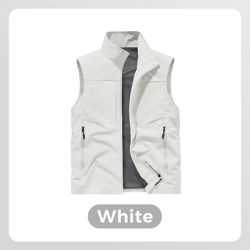 Gilet multiuso impermeabile da uomo per esterni