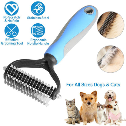 💐50% DE RÉDUCTION🐩Peigne démêlage pour chiens/chats – Poils longs & courts efficace 🌀