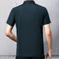 T-shirt da Uomo Casual Traspirante e Antipiega con Colletto a Revers