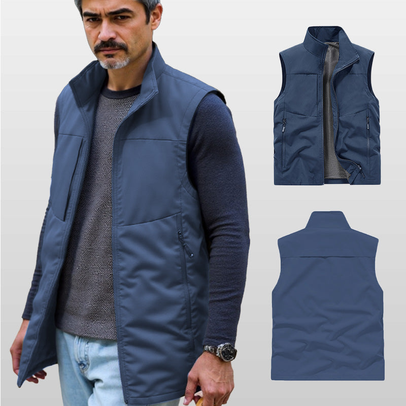 Gilet multiuso impermeabile da uomo per esterni