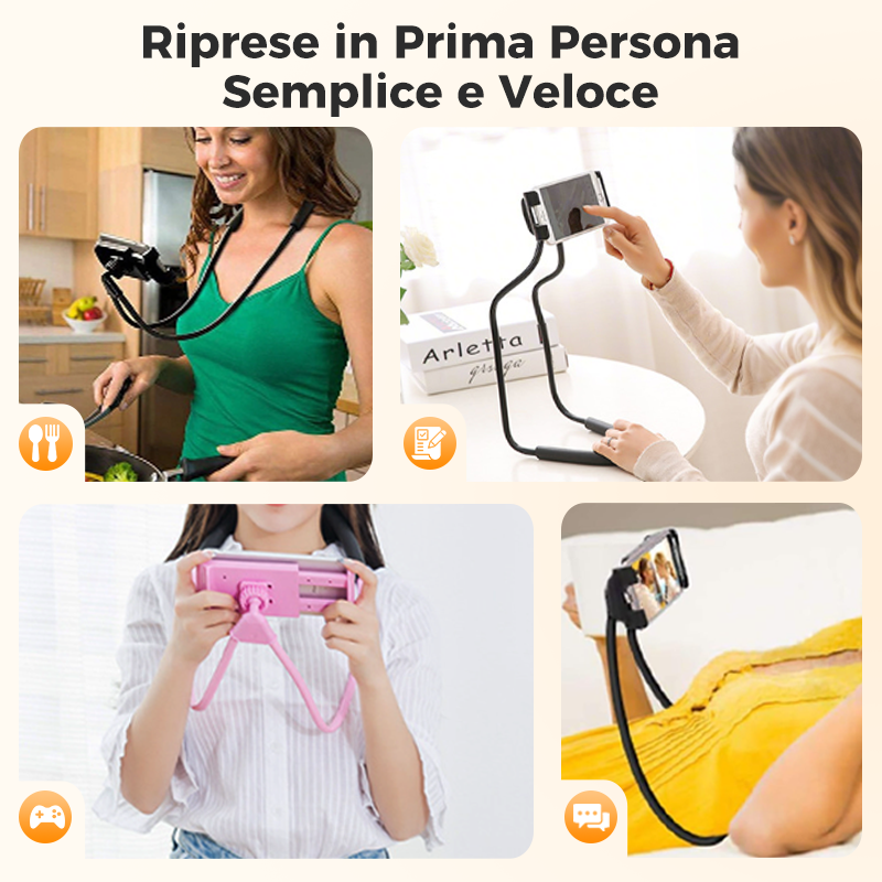 Supporto per Telefono da Collo Regolabile