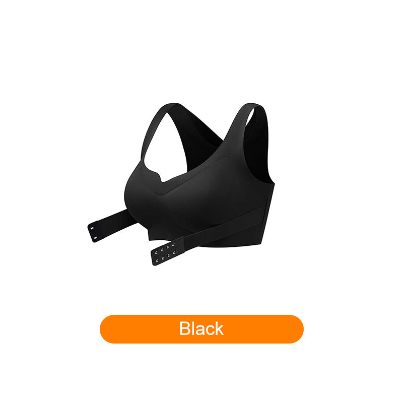 💕 Reggiseno donna accogliente senza cuciture con chiusura anteriore push up 🎁