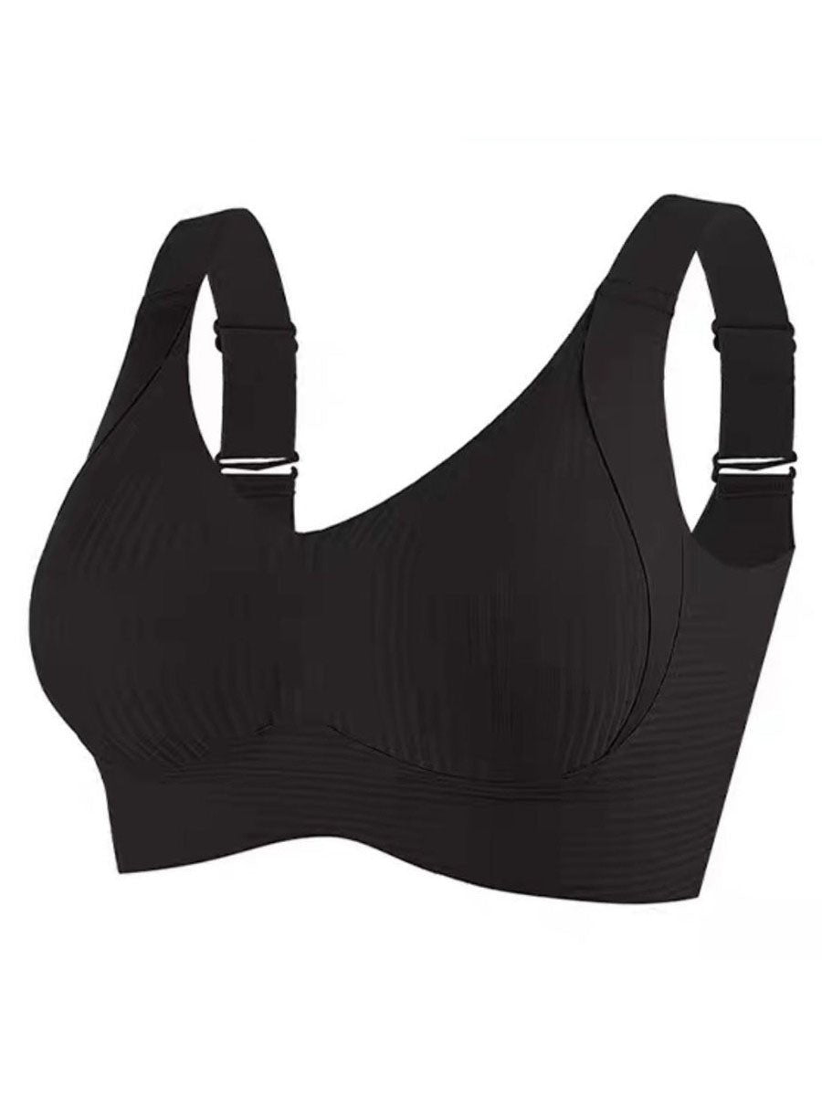 🎁Acquistane 1 e ricevi 3 confezioni💕Reggiseno push-up a costine da donna, regolabile e senza ferrett