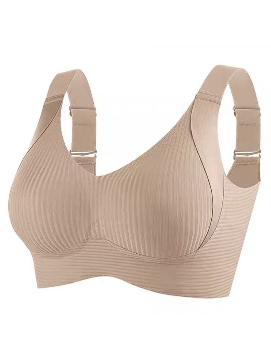 🎁Acquistane 1 e ricevi 3 confezioni💕Reggiseno push-up a costine da donna, regolabile e senza ferrett