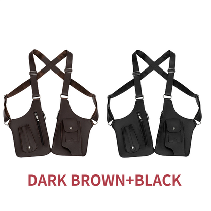 🔥 Bolso táctico antirrobo para hombre - Correas dobles para los hombros, múltiples bolsillos y resistente al agua 🎒🛡️