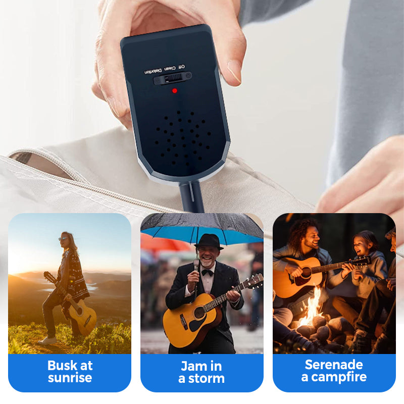 🌆 COMPRA 2 E OTTIENI 1 GRATIS! 🎁 Set Mini Amplificatore per Chitarra Portatile 🎸 Suono HD 30W 🔊