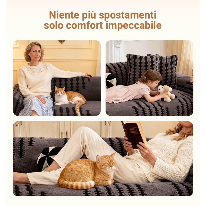 📢📢Sconto del 60%!!! ✨Copridivano morbido e antiscivolo in peluche