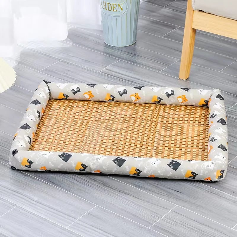 Letto refrigerante in rattan Ice per cani e gatti