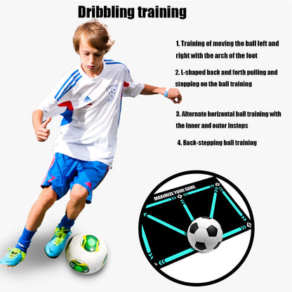 🔥⚽ Soccer Training Mat per tutti i livelli, antiscivolo e silenzioso