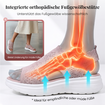 👡 Sandales compensées en maille respirante pour femmes – légères et confortables