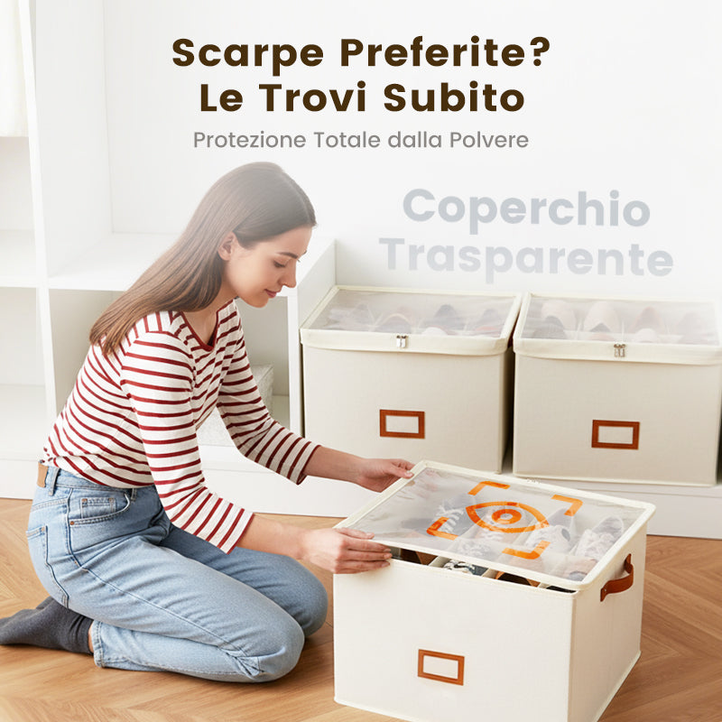 ⏳Offerta limitata -50%💥Scatola Porta Scarpe Multifunzionale e Antipolvere